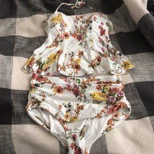 Anthropologie tankini bathing suit